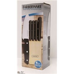 NEW 6 PIECE FARBERWARE KNIFE SET