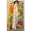 Image 1 : 3-CASCADING COLOR ROSSETTE SCARVES