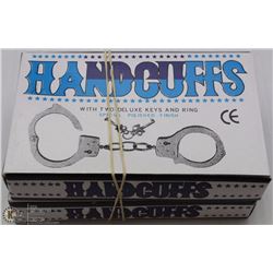 2 PAIRS OR NEW HANDCUFFS