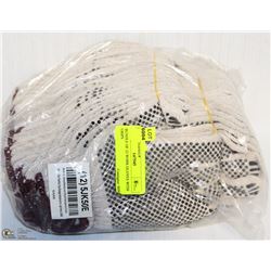 BUNDLE OF 12 WORK GLOVES WITH GRIPS