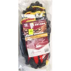 BUNDLE OF 1 DOZEN SUPERIOR PVC DIPPED WORKGLOVES