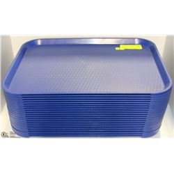 STACK OF 22 PLASTIC TRAYS