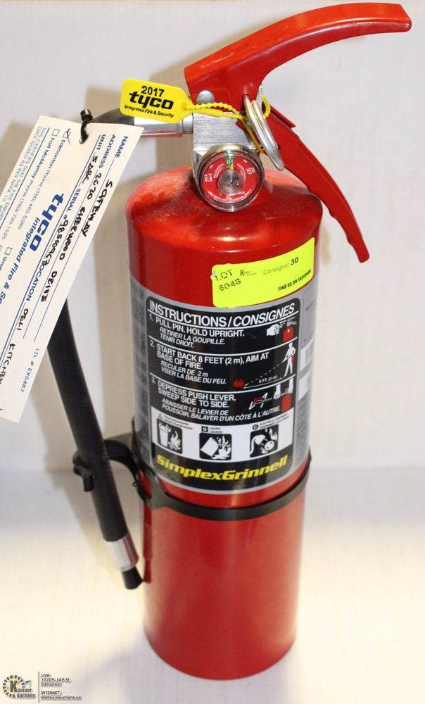 Simplex Fire Suppression SIMPLEX GRINNELL 5LB FIRE EXTINGUISHER