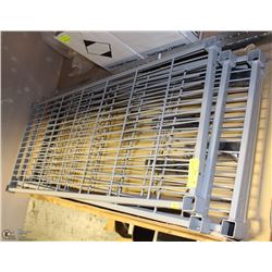 4 SHELF RACK WITH POSTS AND CLIPS 42"X18"