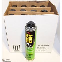 12 CANS DOW GREATSTUFF PESTBLOCK PRO SPRAY-FOAM