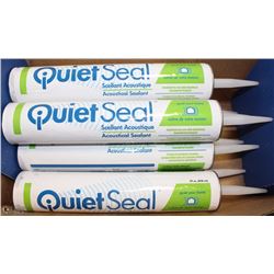 CASE OF 8 TUBES OF QUIET SEAL ACOUSTIC SEALANT