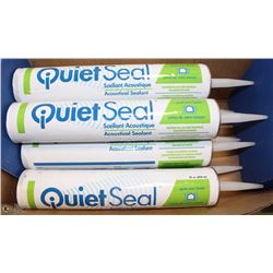 CASE OF 8 TUBES OF QUIET SEAL ACOUSTIC SEALANT