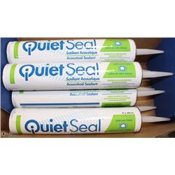 CASE OF 8 TUBES OF QUIET SEAL ACOUSTIC SEALANT
