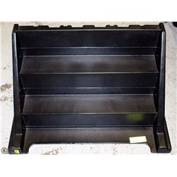 BLACK PAMPHLET/AD DISPLAY STAND