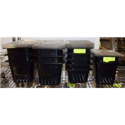 LOT OF 13 ASSORTED INSERTS W/LIDS