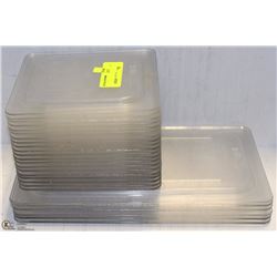 LOT OF 26 PLASTIC COLD-INSERT LIDS ONLY