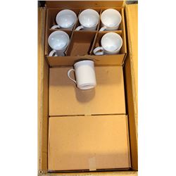 24 COMMERCIAL-GRADE WHITE COFFEE MUGS