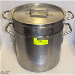 DOUBLE BOILER POTS 12L & 8L W/ LID
