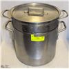 Image 1 : DOUBLE BOILER POTS 12L & 8L W/ LID