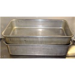 LOT OF TWO 20" BAKING PANS