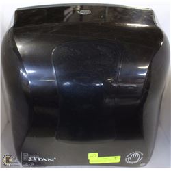 TITAN SENSOR ACTIVATED TOWEL DISPENSER, BLACK