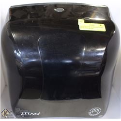 TITAN SENSOR ACTIVATED TOWEL DISPENSER, BLACK