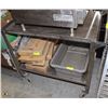 Image 1 : 2-TIER STAINLESS STEEL CART ON CASTORS 36"x24"
