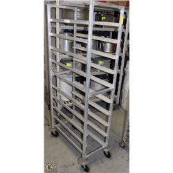 6FT MOBILE ALUMINIUM RACK-10 SHELVES