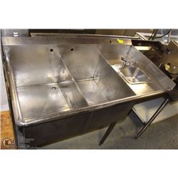 DOUBLE SINK WITH SIDE HAND SINK