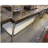 Image 1 : 10FT LONG 2-TIER STAINLESS STEEL PREP TABLE
