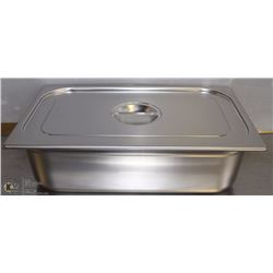 ME-19# S/S FOOD PAN FULL SIZE 6" DEEP W/ LID