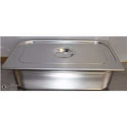 ME-19# S/S FOOD PAN FULL SIZE 6" DEEP W/ LID
