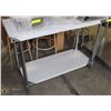 Image 1 : ME-20# 24"X48" S/S WORK TOP TABLE W/ GALVANIZED