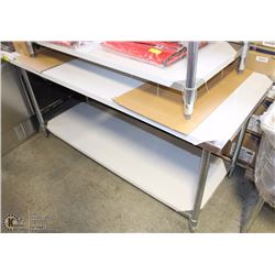 ME-22# 30"X72" S/S WORK TOP TABLE W/ GALVANIZED