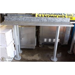 11"X63" COUNTER SHELF WITH BACK SPLASH