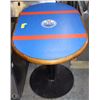 Image 1 : OAK FRAMED OILERS DECAL TABLE