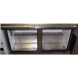 WORK TABLE ON WHEELS 5'X30"X34"H