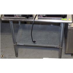 2 TIER STAINLESS STEEL PREP TABLE 36"X24"