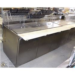 6FT COMMERCIAL REFRIDGERATED PREP TABLE W/ 3 WELLS