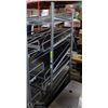 Image 1 : ADJUSTABLE METAL RACKS ON WHEELS WITH DIVIDERS &
