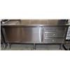 Image 1 : STAINLESS STEEL COMMERCIAL PREP CABINET W/