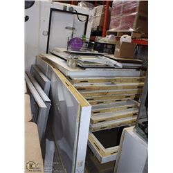 DISASSEMBLED WALK IN FREEZER