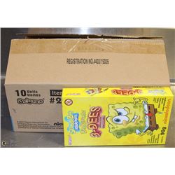 BOX OF 10 BOXES OF SPONGEBOB 3-D GUMMIES