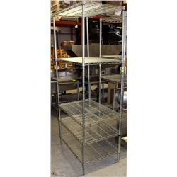 83" NSF COMMERCIAL STORAGE RACK WITH 5 SHELVES