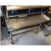 Image 1 : STAINLESS STEEL 2-TIER PREP TABLE ON CASTORS