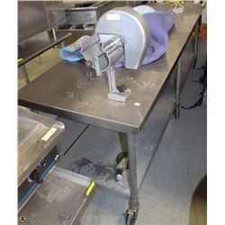 STAINLESS STEEL 2-TIER COMMERCIAL PREP TABLE