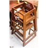 Image 1 : PAIR OF WINCO MAHOGANY BROWN HIGHCHAIRS H:29"