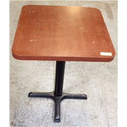 24"x24" MAHOGANY BROWN WOODEN CAFE TABLES