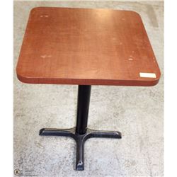 24"x24" MAHOGANY BROWN WOODEN CAFE TABLES