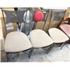 Image 1 : LOT OF 3 PADDED CAFE CHAIRS