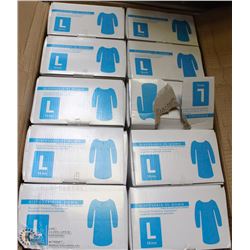 CASE OF DISPOSABLE GOWNS SIZE LARGE