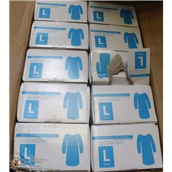 CASE OF DISPOSABLE GOWNS SIZE LARGE