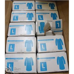 CASE OF DISPOSABLE GOWNS SIZE LARGE