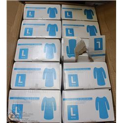CASE OF DISPOSABLE GOWNS SIZE LARGE