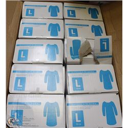 CASE OF DISPOSABLE GOWNS SIZE LARGE